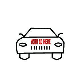 your ad here car vector for website